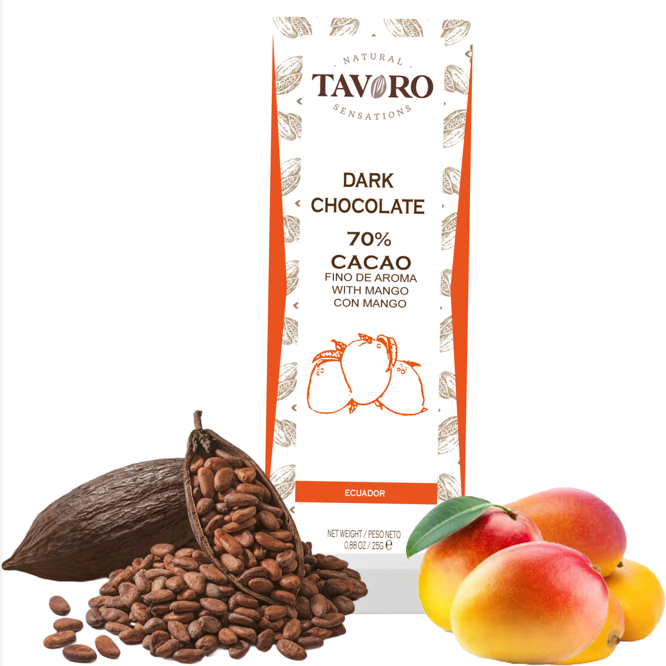 Dark Chocolate with Mango