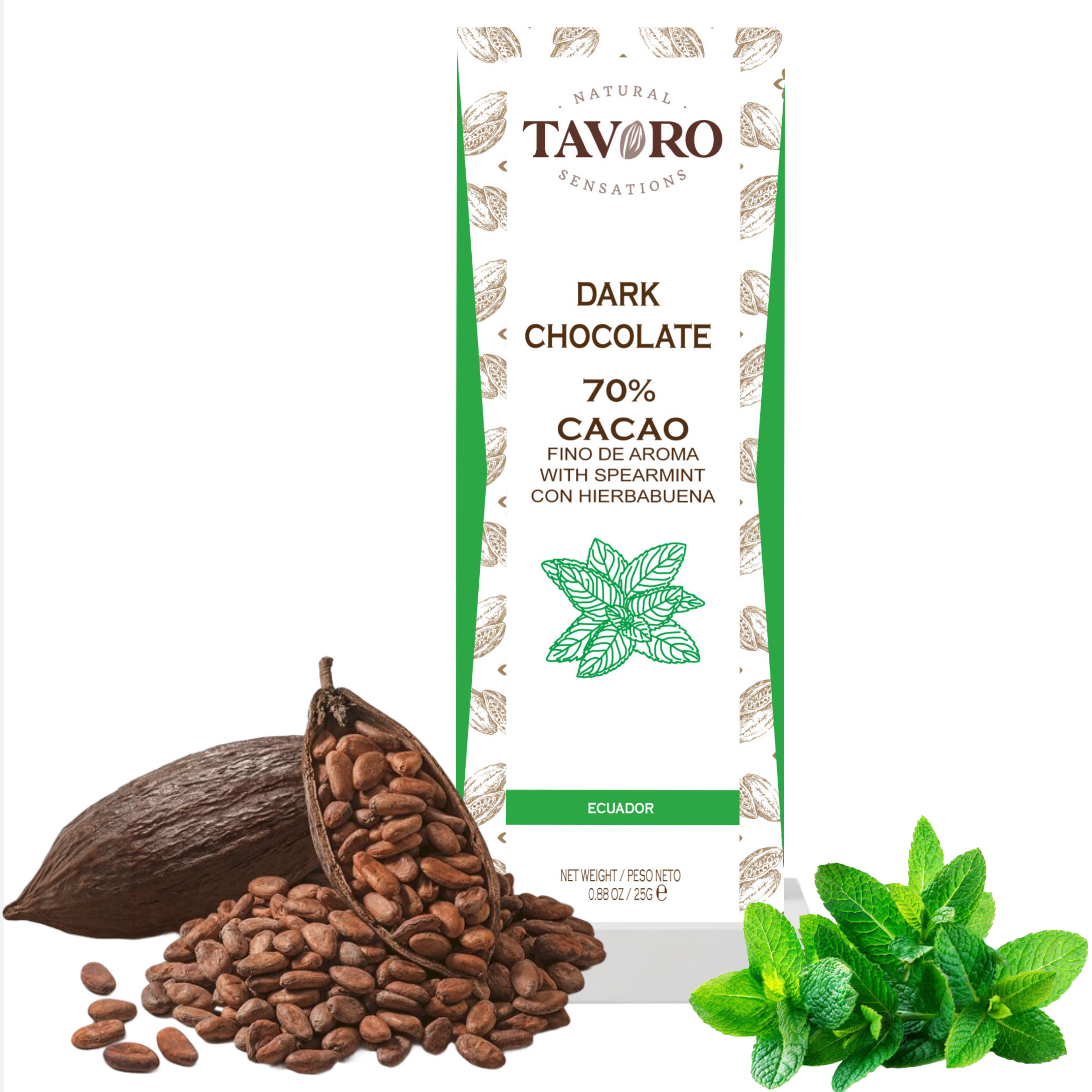 Dark Chocolate with Spearmint